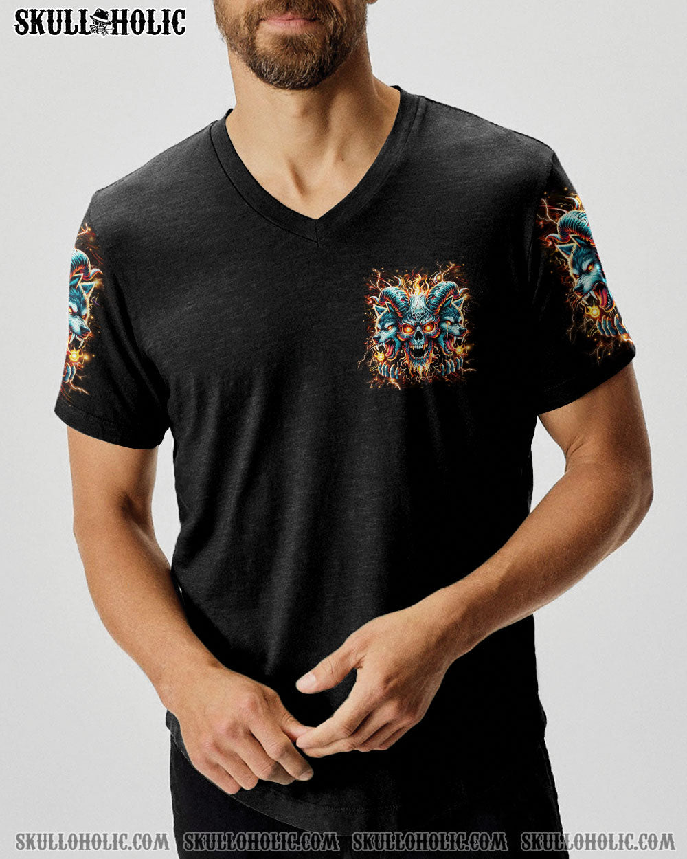 BLISSCORNERS YOUR FIRST MISTAKE WOLF SKULL ALL OVER PRINT