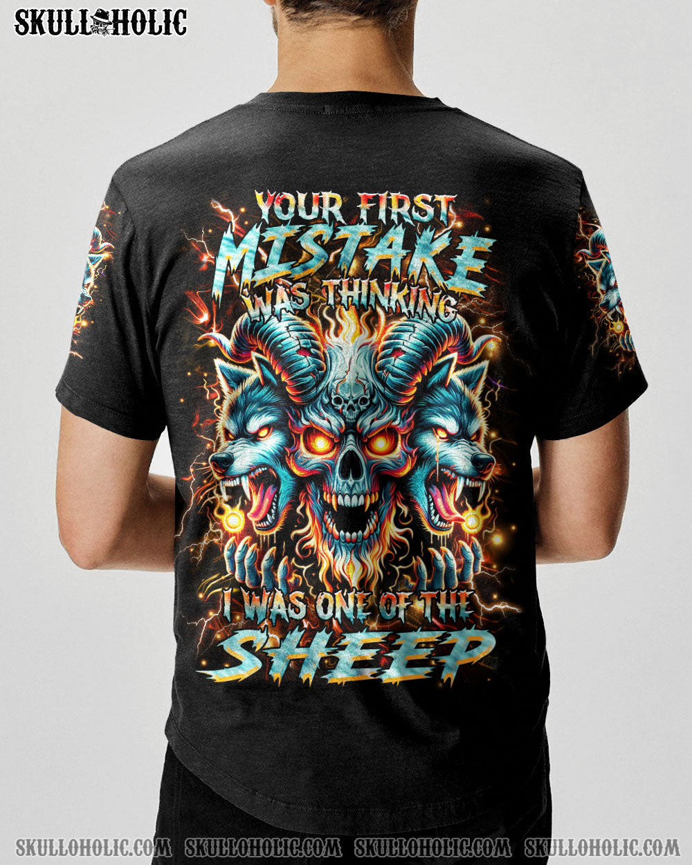 BLISSCORNERS YOUR FIRST MISTAKE WOLF SKULL ALL OVER PRINT