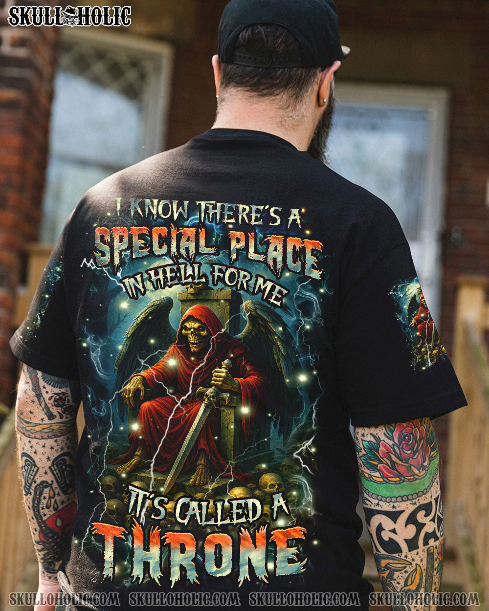 BLISSCORNERS THRONE SKULL ALL OVER PRINT