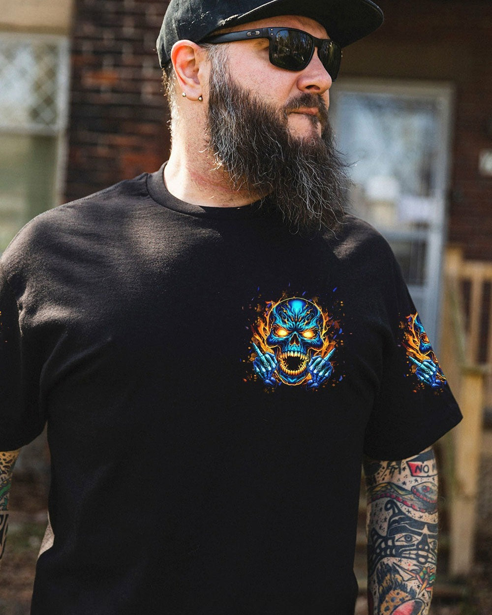 BLISSCORNERS WARNING I'M AN A SKULL ALL OVER PRINT