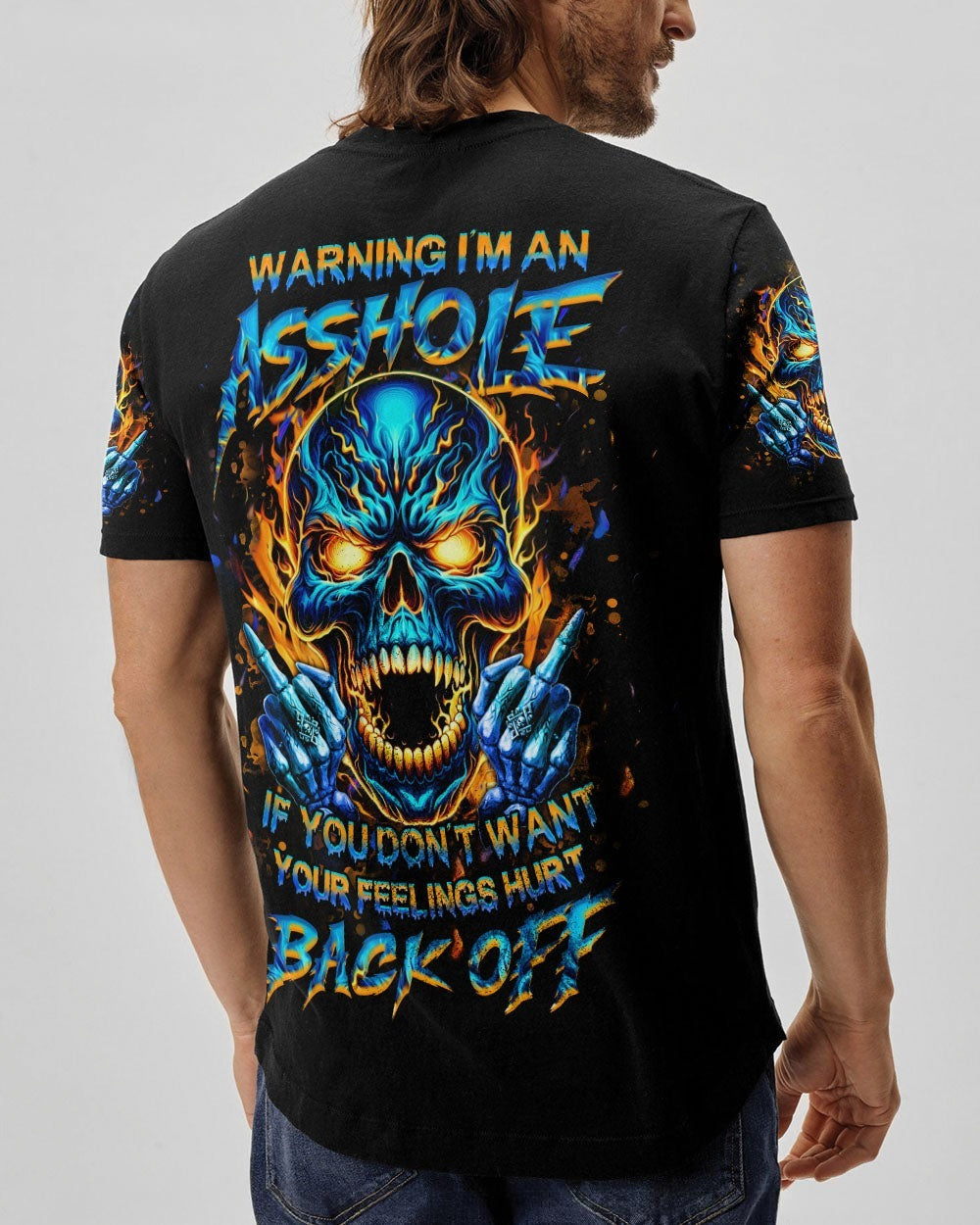 BLISSCORNERS WARNING I'M AN A SKULL ALL OVER PRINT