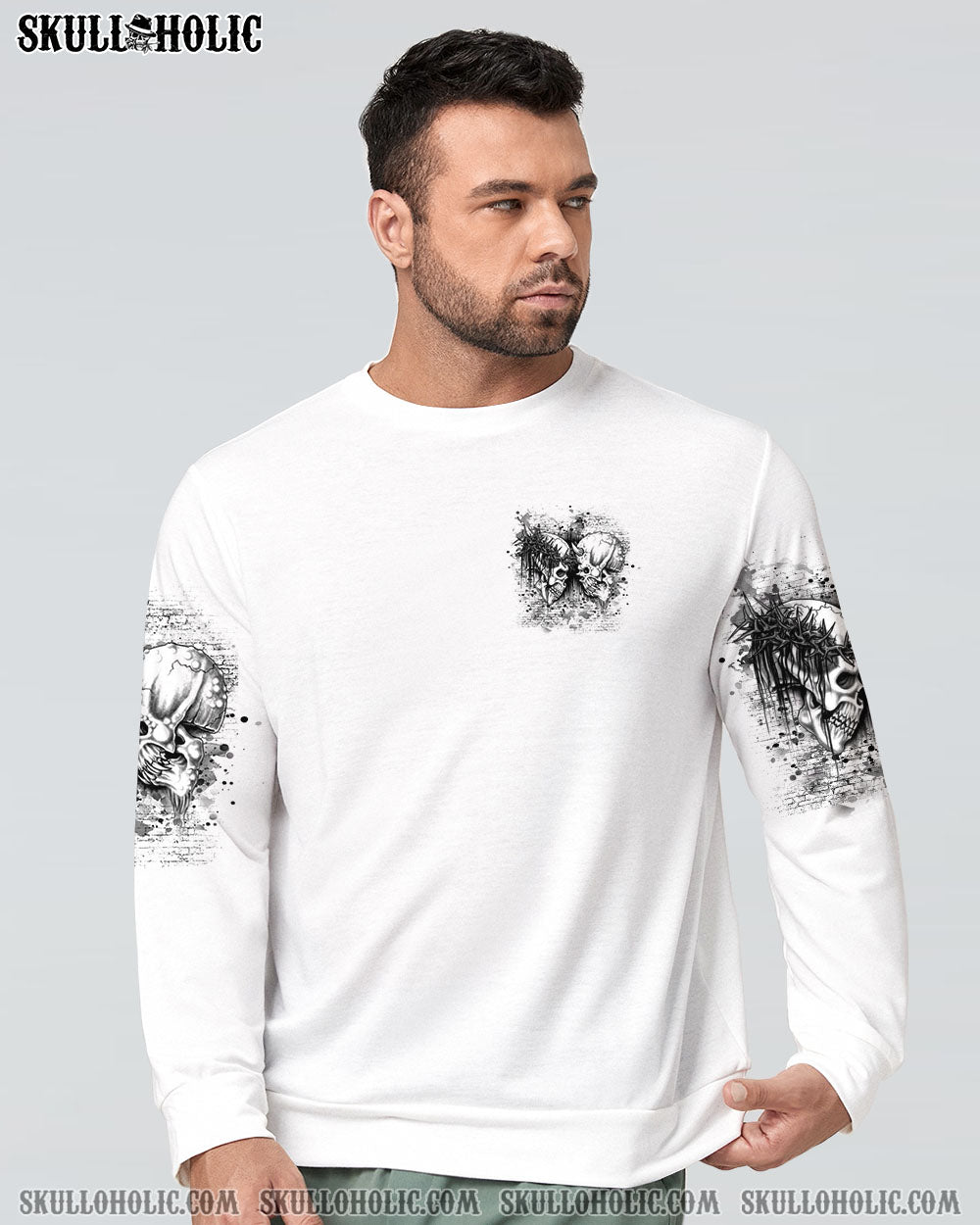 BLISSCORNERS DON'T TRY TO FIGURE ME OUT SKULL ALL OVER PRINT
