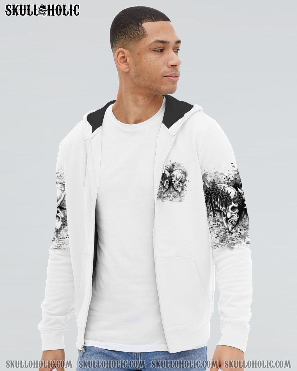 BLISSCORNERS DON'T TRY TO FIGURE ME OUT SKULL ALL OVER PRINT