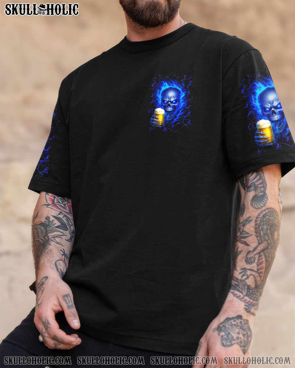 BLISSCORNERS BRING BEER SKULL ALL OVER PRINT