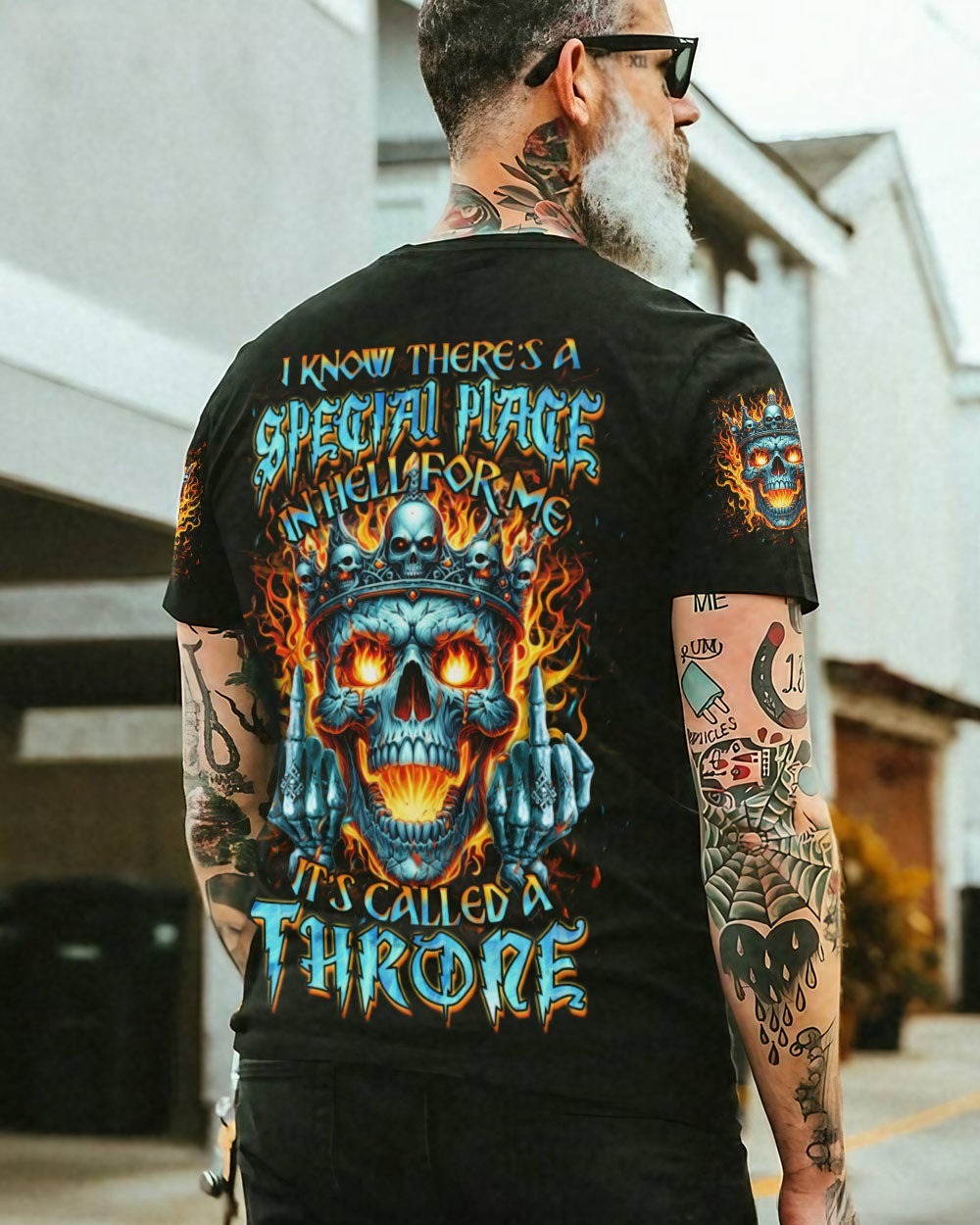 BLISSCORNERS THRONE SKULL ALL OVER PRINT