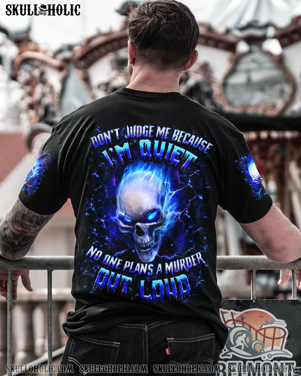 BLISSCORNERS DON'T JUDGE ME BECAUSE I'M QUIET ALL OVER PRINT