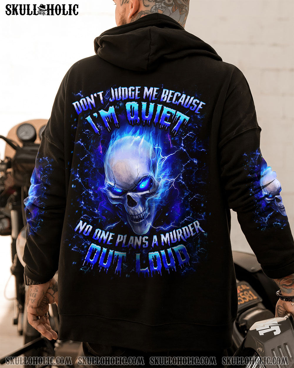 BLISSCORNERS DON'T JUDGE ME BECAUSE I'M QUIET ALL OVER PRINT
