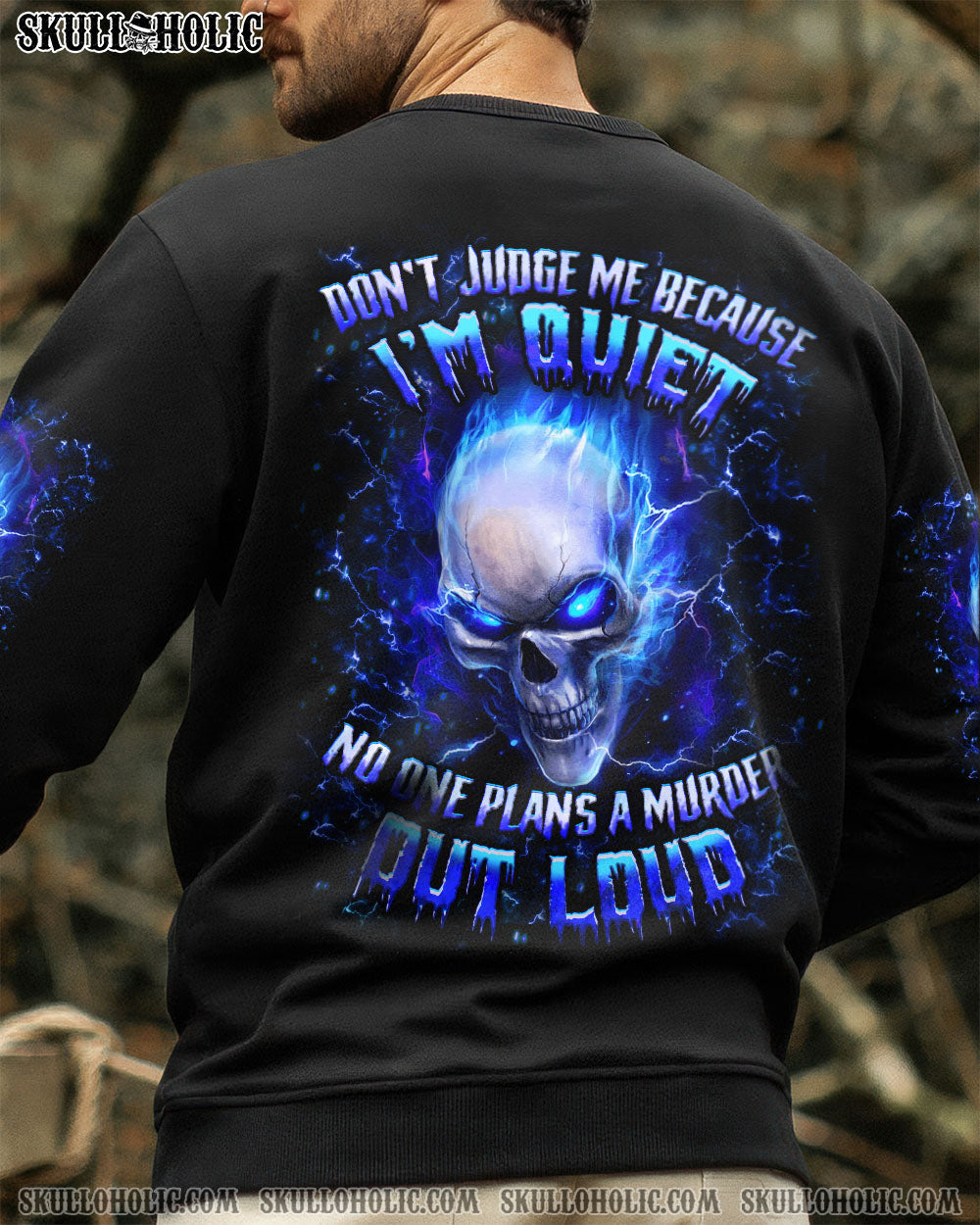 BLISSCORNERS DON'T JUDGE ME BECAUSE I'M QUIET ALL OVER PRINT