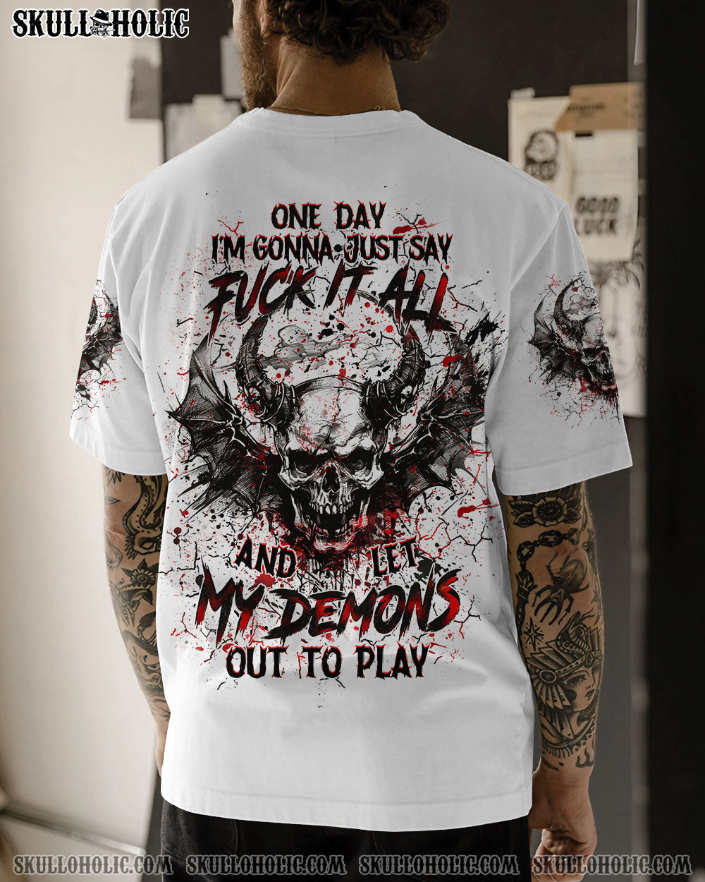 BLISSCORNERS ONE DAY I'M GONNA JUST SAY ALL OVER PRINT