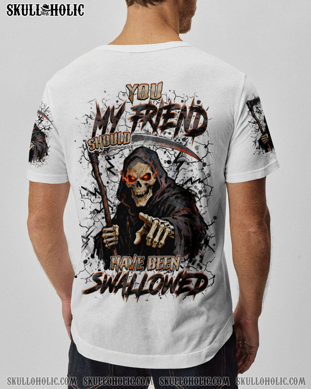 BLISSCORNERS YOU MY FRIEND SHOULD HAVE BEEN SWALLOWED ALL OVER PRINT