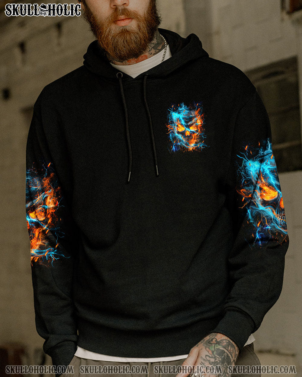 BLISSCORNERS YOUR DEMONS HIDE UNDER YOUR BED SKULL ALL OVER PRINT