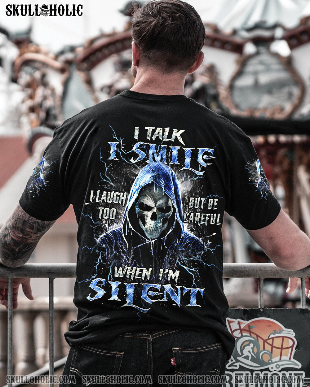 BLISSCORNERS BE CAREFUL WHEN I'M SILENT REAPER ALL OVER PRINT