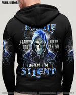 BLISSCORNERS BE CAREFUL WHEN I'M SILENT REAPER ALL OVER PRINT