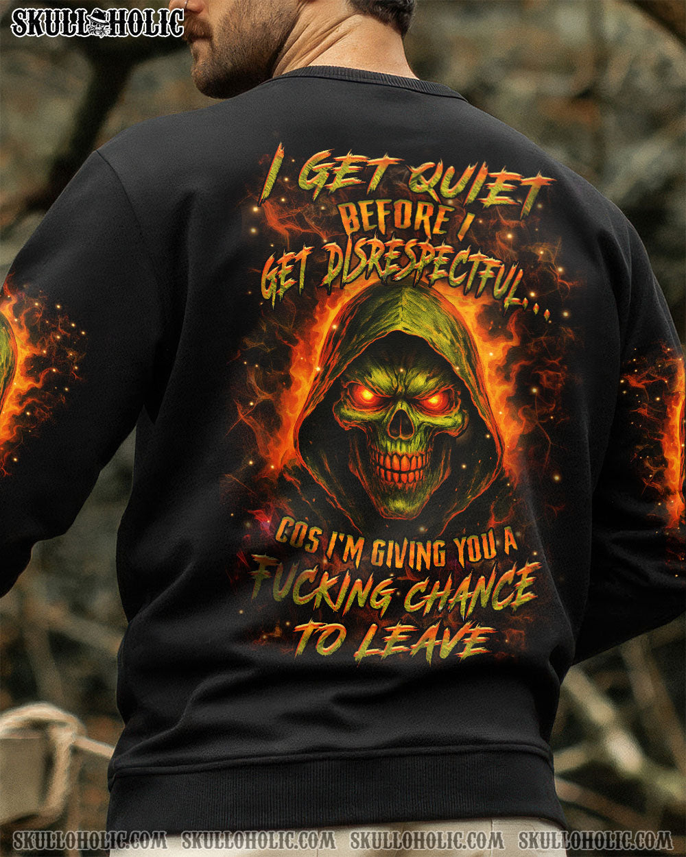 BLISSCORNERS I GET QUIET BEFORE I GET DISRESPECTFUL ALL OVER PRINT