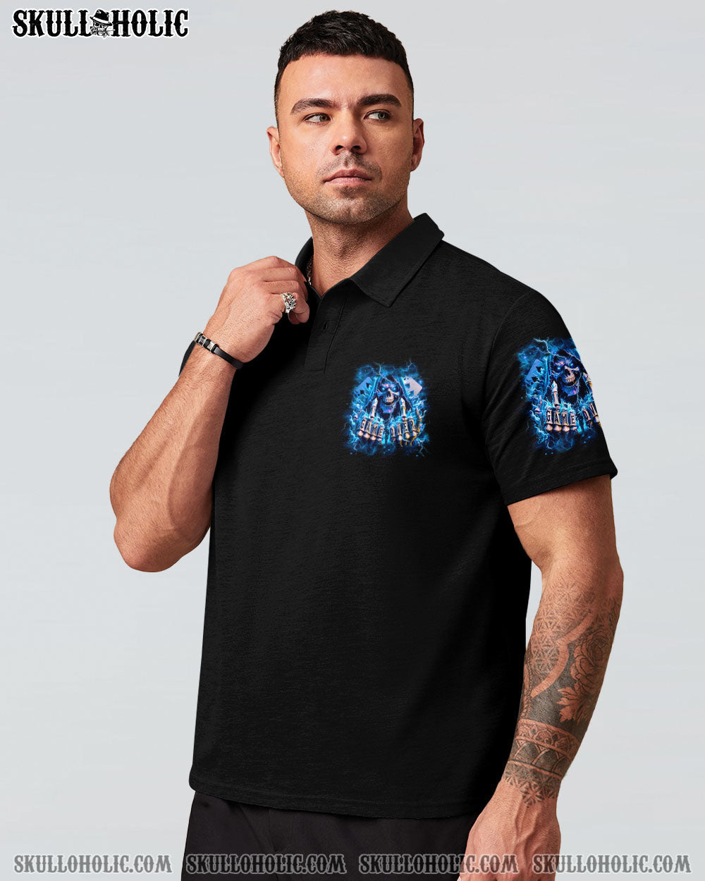 BLISSCORNERS I AM WHO I AM SKULL REAPER ALL OVER PRINT