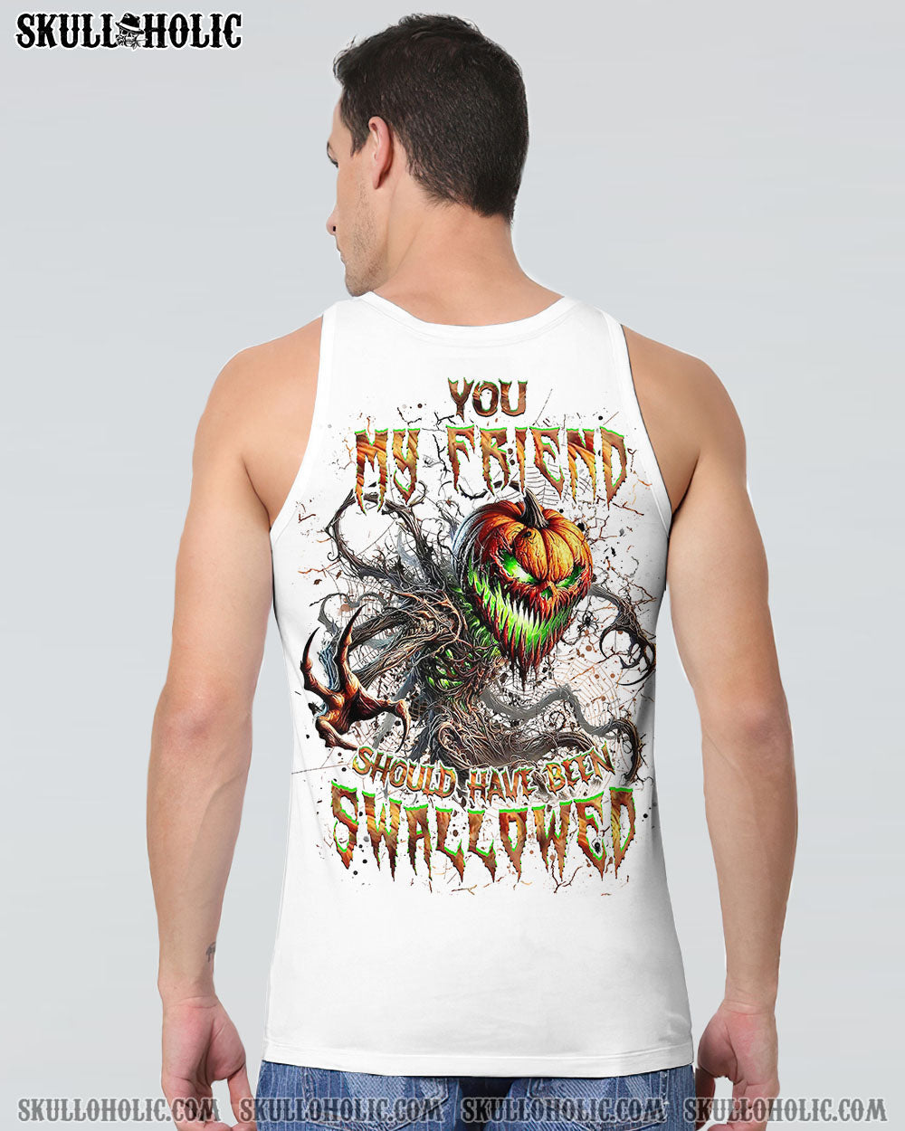BLISSCORNERS YOU MY FRIEND SHOULD HAVE BEEN SWALLOWED HALLOWEEN ALL OVER PRINT