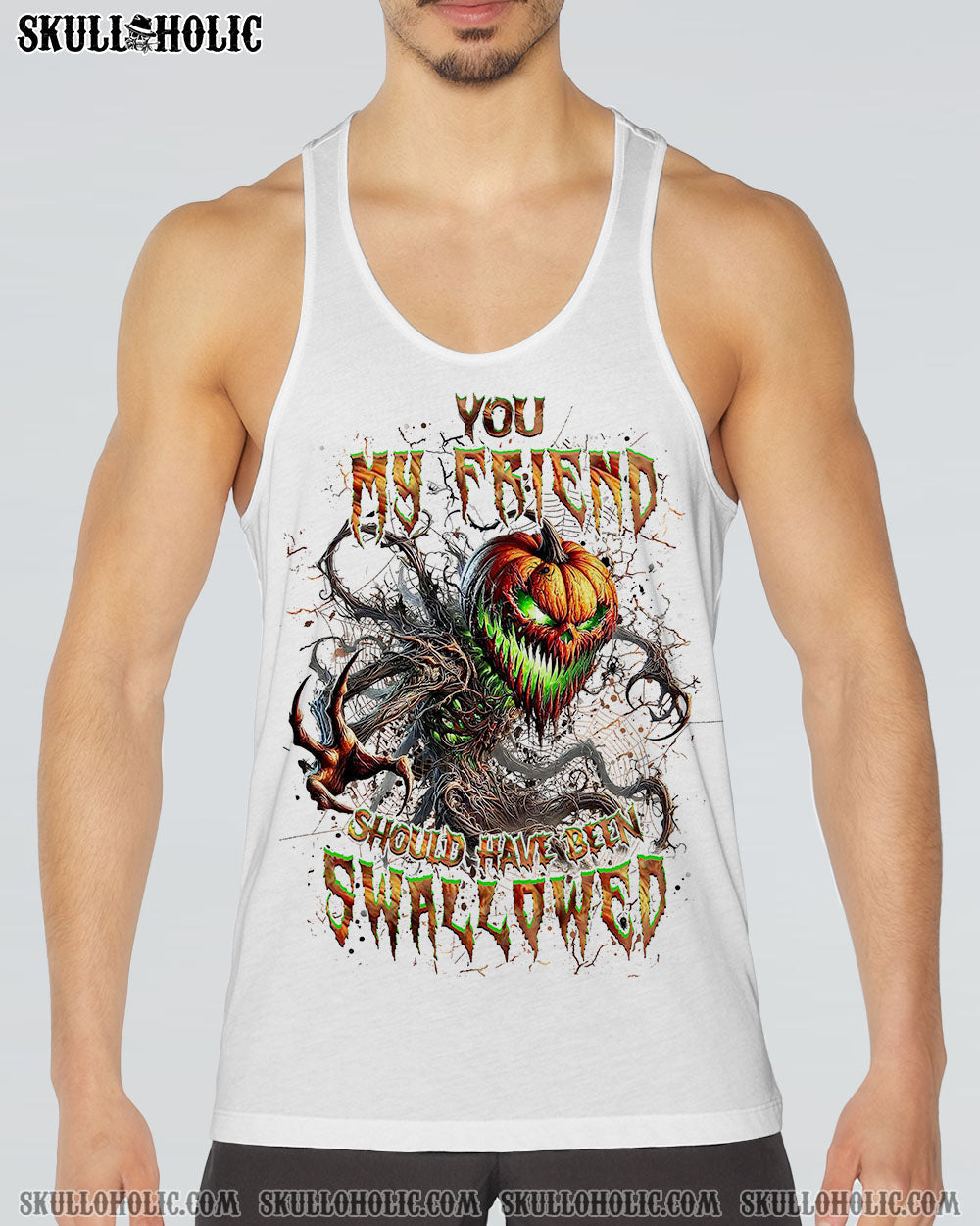 BLISSCORNERS YOU MY FRIEND SHOULD HAVE BEEN SWALLOWED HALLOWEEN ALL OVER PRINT