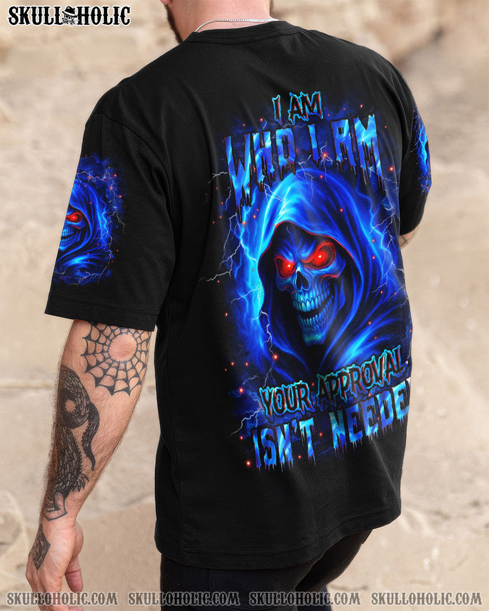 BLISSCORNERS I AM WHO I AM SKULL REAPER ALL OVER PRINT