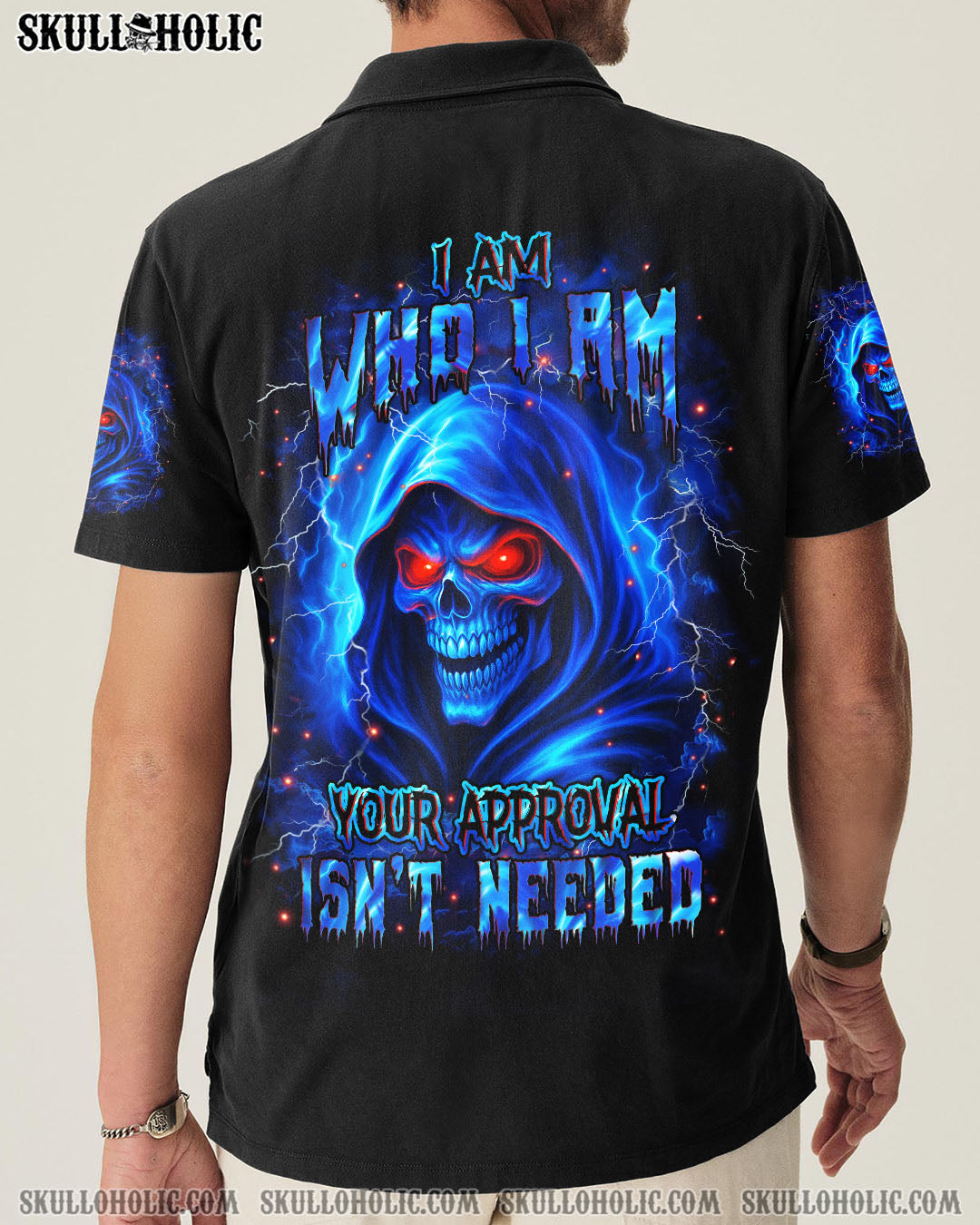 BLISSCORNERS I AM WHO I AM SKULL REAPER ALL OVER PRINT