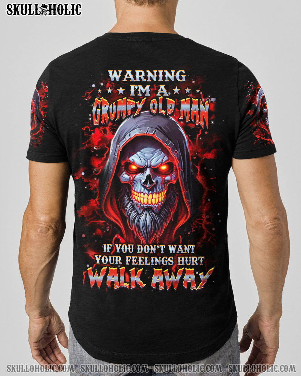BLISSCORNERS WARNING I'M A GRUMPY OLD MAN ALL OVER PRINT