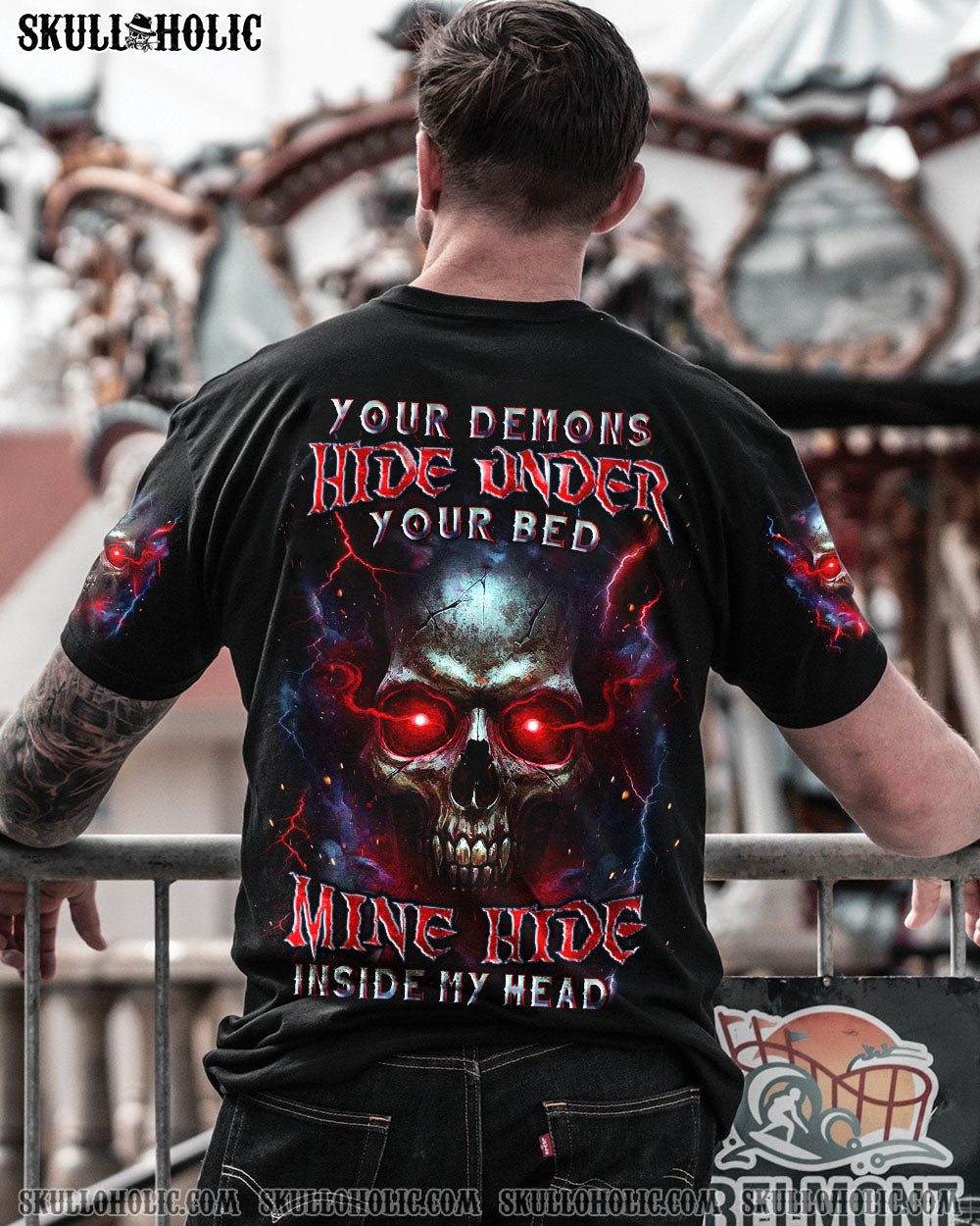 BLISSCORNERS YOUR DEMONS HIDE UNDER YOUR BED ALL OVER PRINT