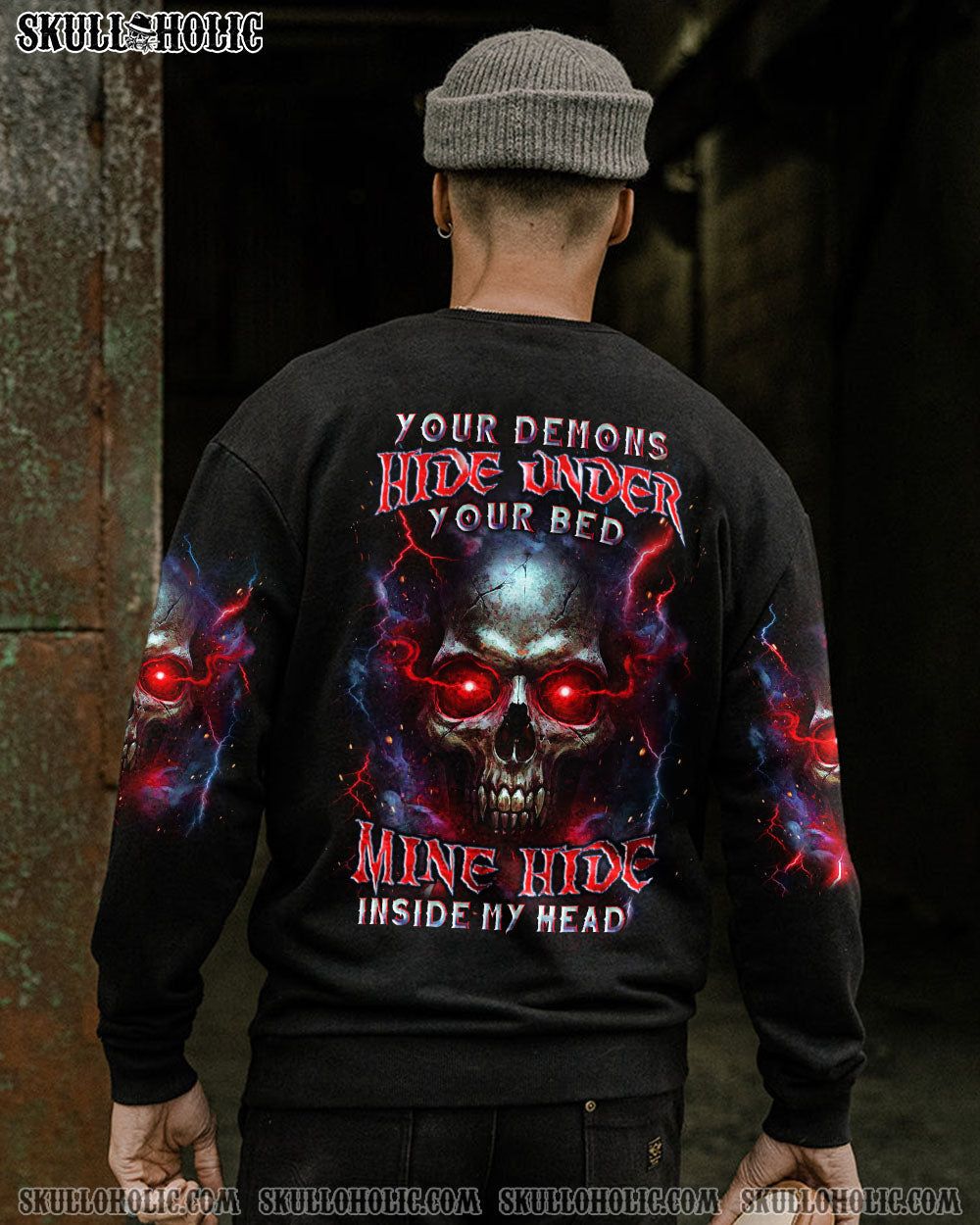 BLISSCORNERS YOUR DEMONS HIDE UNDER YOUR BED ALL OVER PRINT