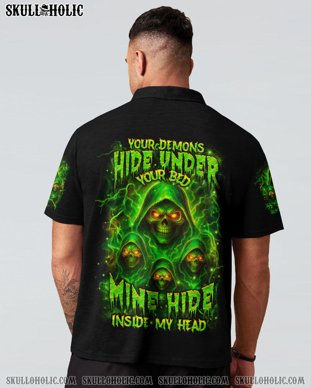 BLISSCORNERS YOUR DEMONS HIDE UNDER YOUR BED ALL OVER PRINT