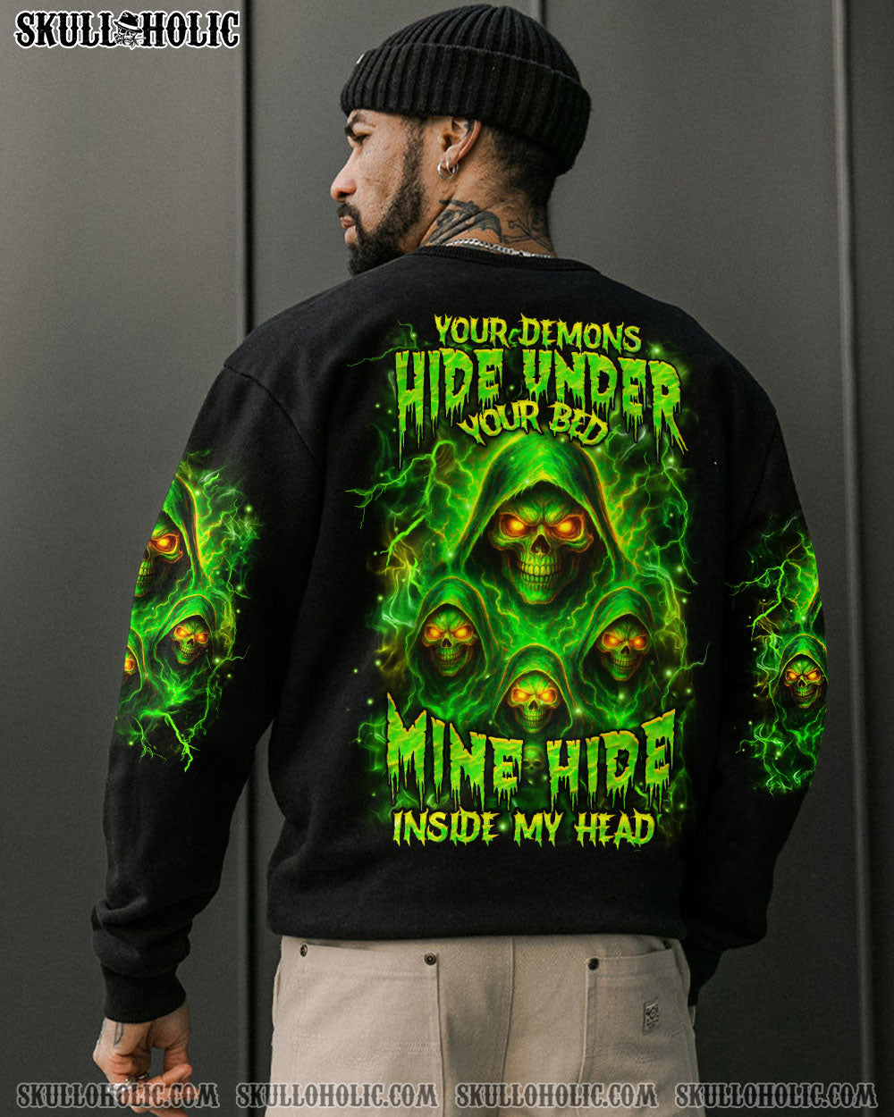 BLISSCORNERS YOUR DEMONS HIDE UNDER YOUR BED ALL OVER PRINT