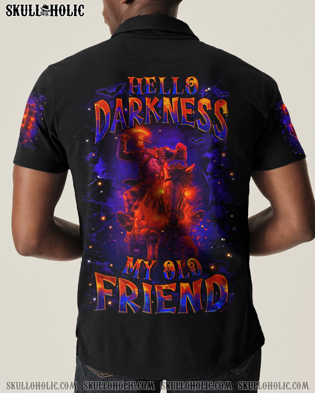 BLISSCORNERS HELLO DARKNESS MY OLD FRIEND HALLOWEEN ALL OVER PRINT