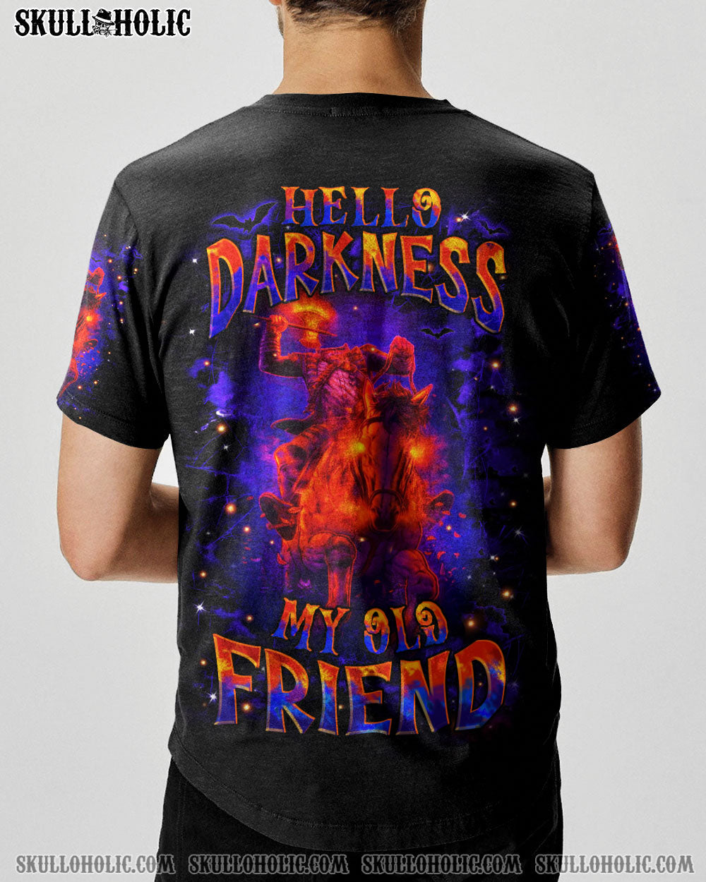 BLISSCORNERS HELLO DARKNESS MY OLD FRIEND HALLOWEEN ALL OVER PRINT