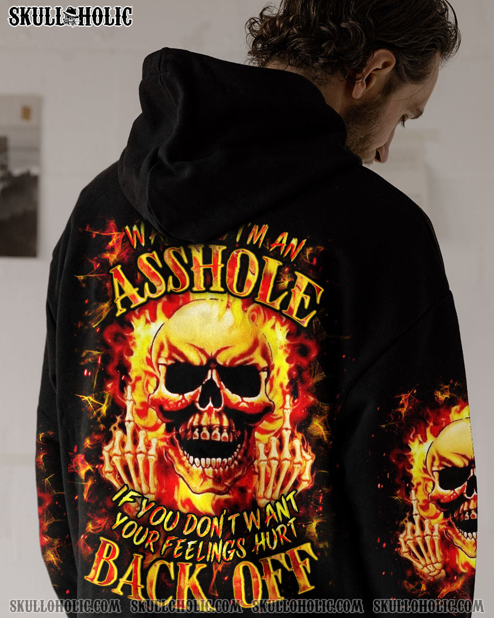 BLISSCORNERS WARNING I'M AN A SKULL ALL OVER PRINT