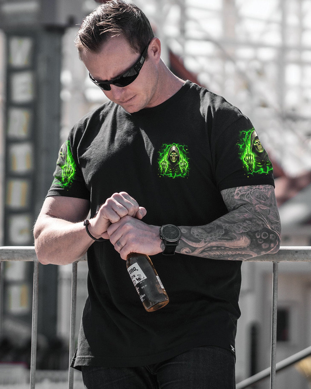 BLISSCORNERS BE CAREFUL REAPER ALL OVER PRINT