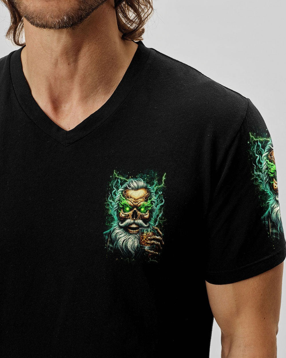 BLISSCORNERS THE DEVIL WHISPERED TO ME BRING WHISKEY SKULL ALL OVER PRINT