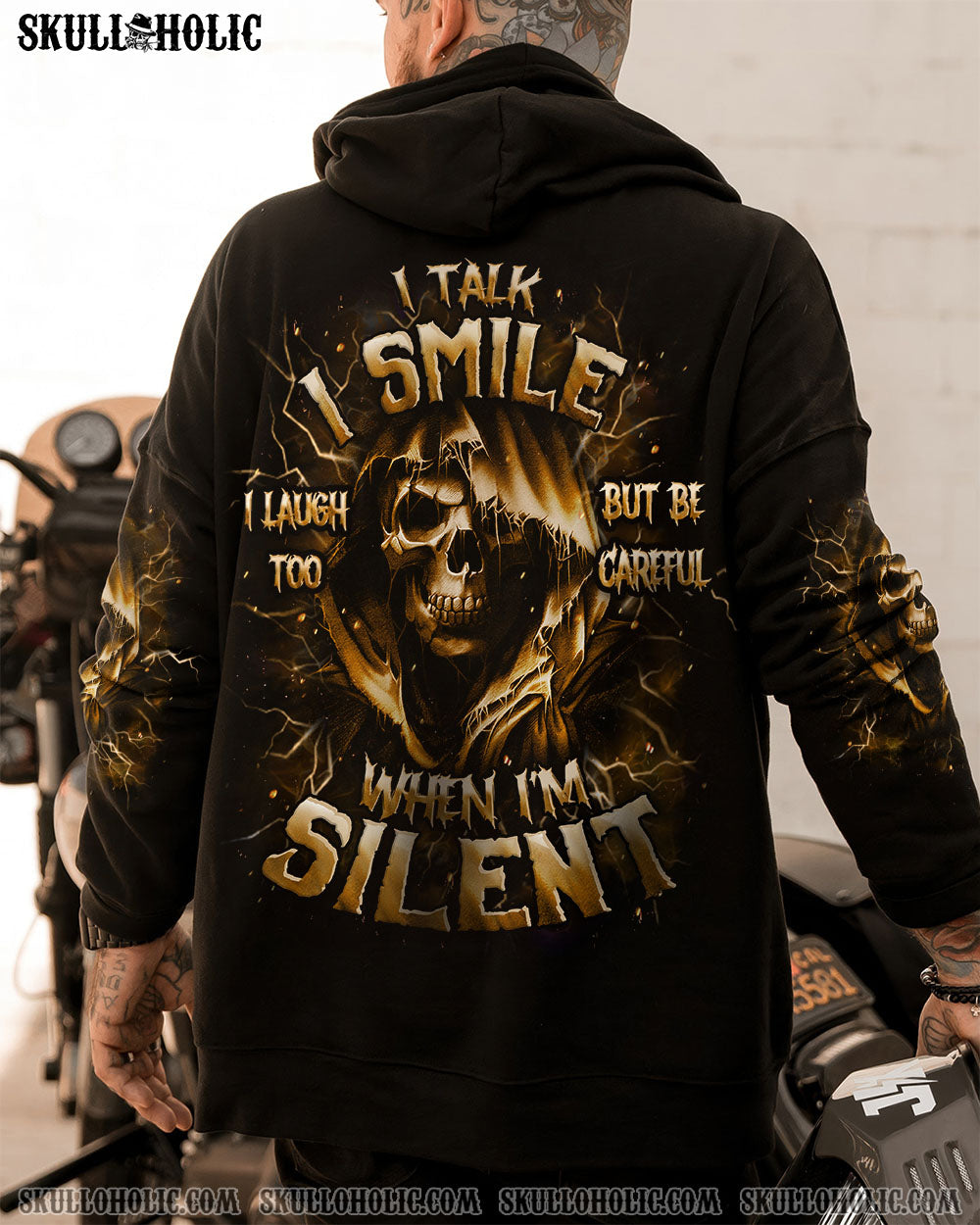 BLISSCORNERS BE CAREFUL WHEN I'M SILENT REAPER ALL OVER PRINT