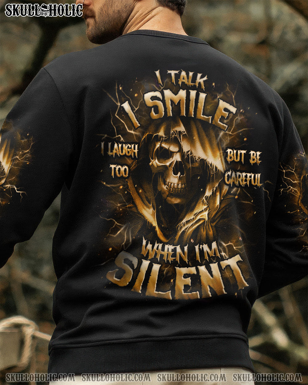 BLISSCORNERS BE CAREFUL WHEN I'M SILENT REAPER ALL OVER PRINT