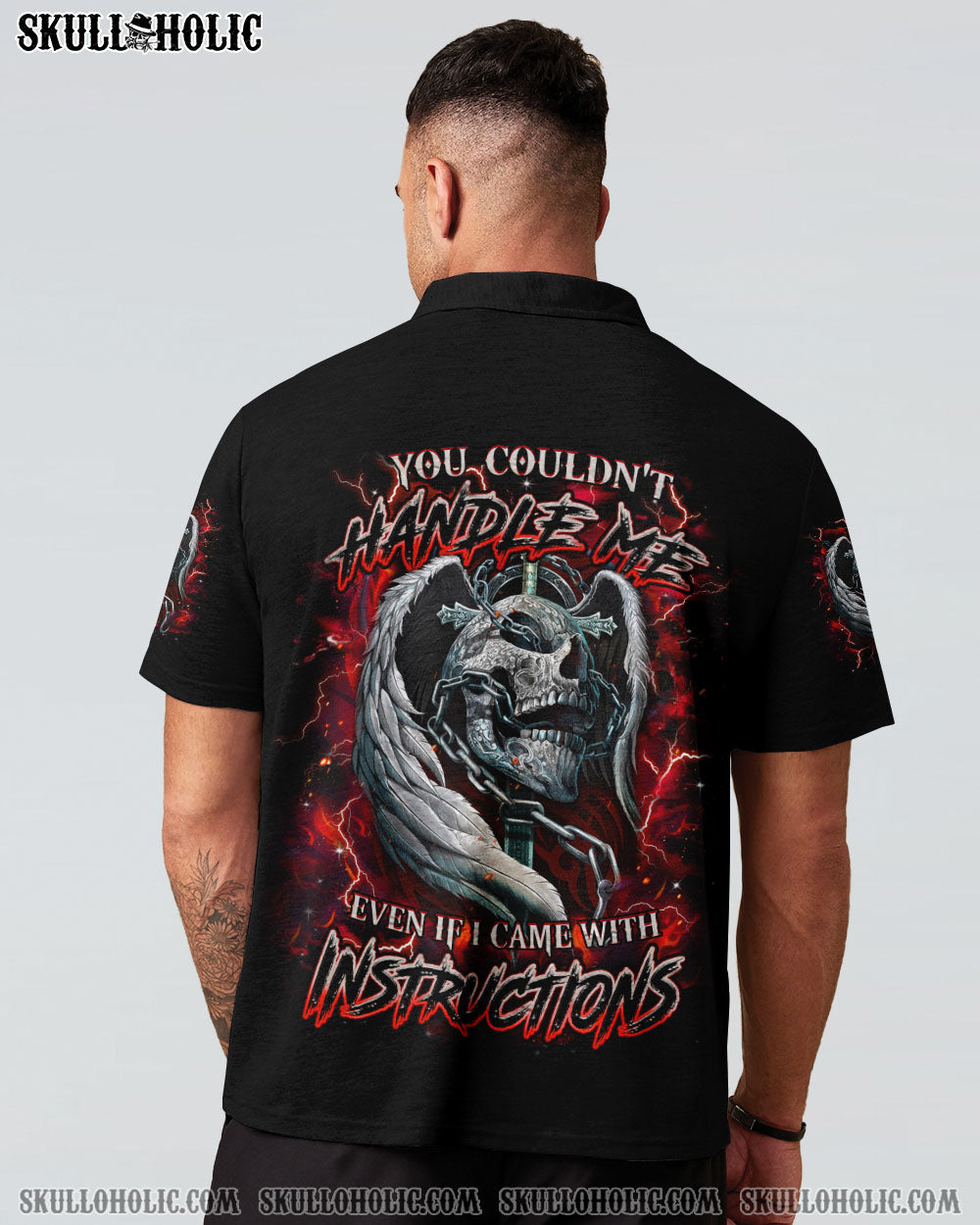 BLISSCORNERS YOU COULDN'T HANDLE ME SKULL ALL OVER PRINT