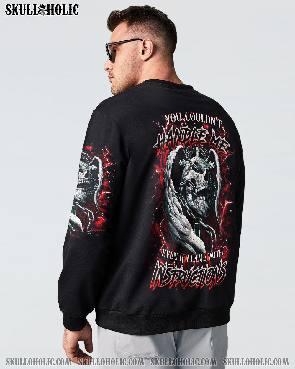 BLISSCORNERS YOU COULDN'T HANDLE ME SKULL ALL OVER PRINT