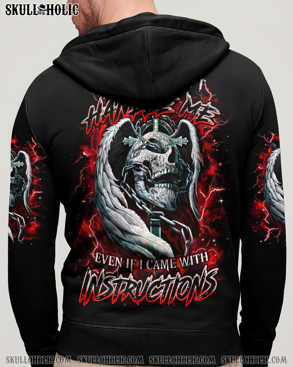 BLISSCORNERS YOU COULDN'T HANDLE ME SKULL ALL OVER PRINT