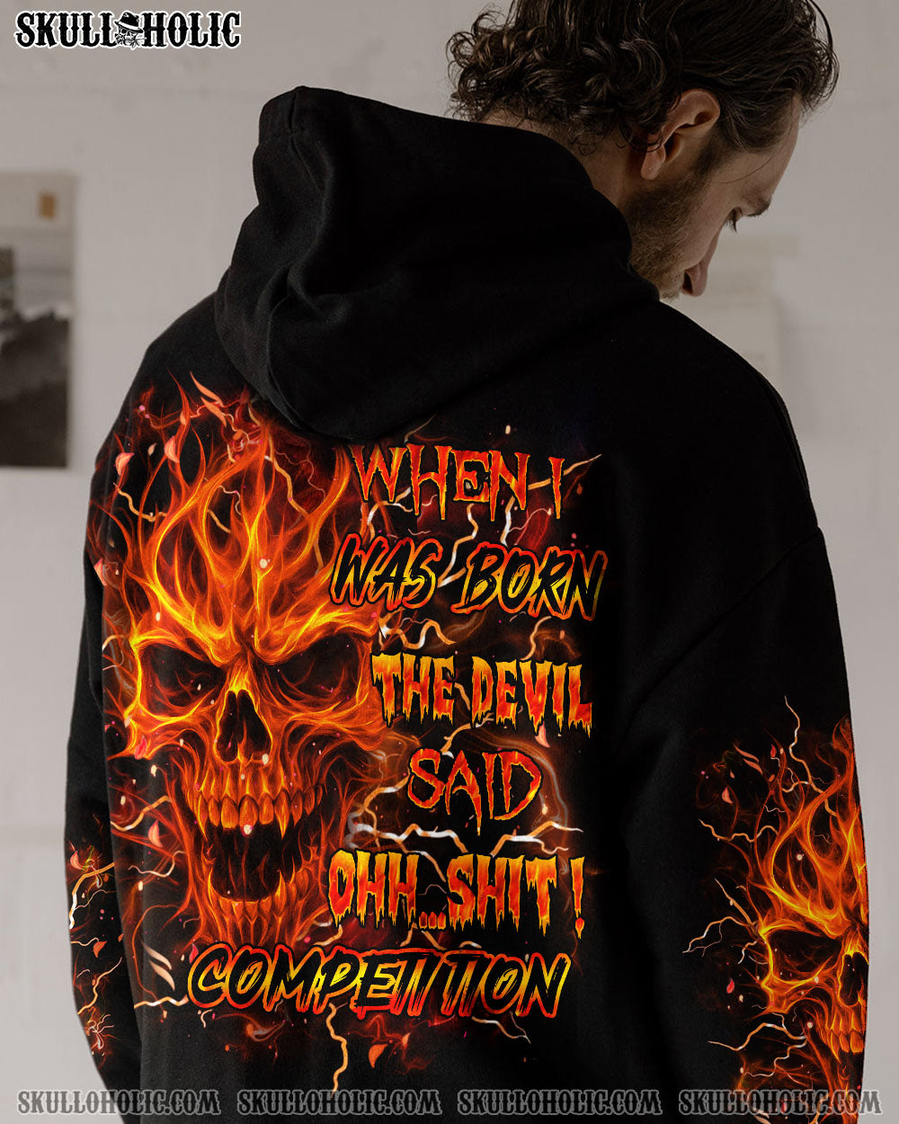 BLISSCORNERS WHEN I WAS BORN SKULL ALL OVER PRINT