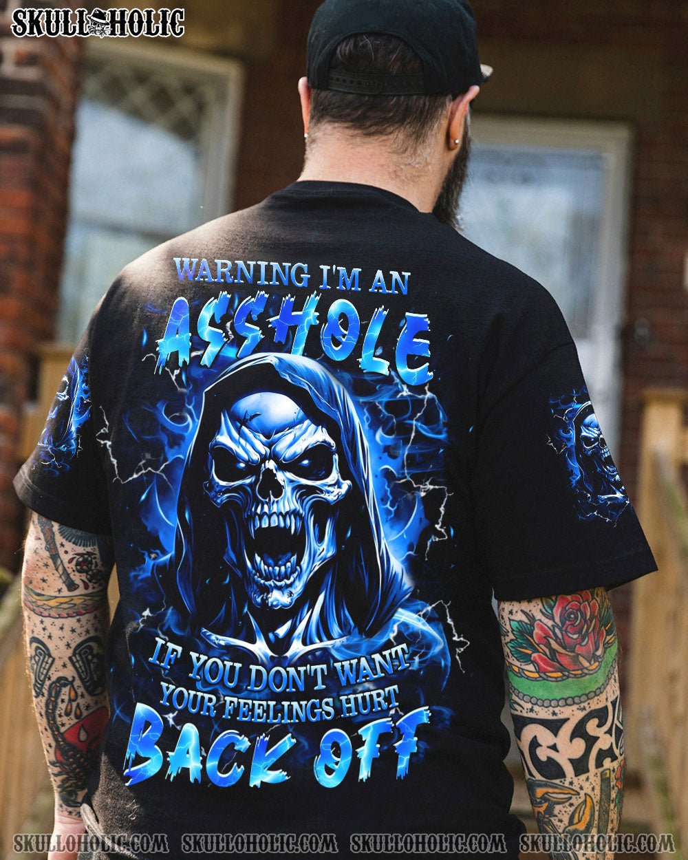 BLISSCORNERS WARNING I'M AN A SKULL ALL OVER PRINT