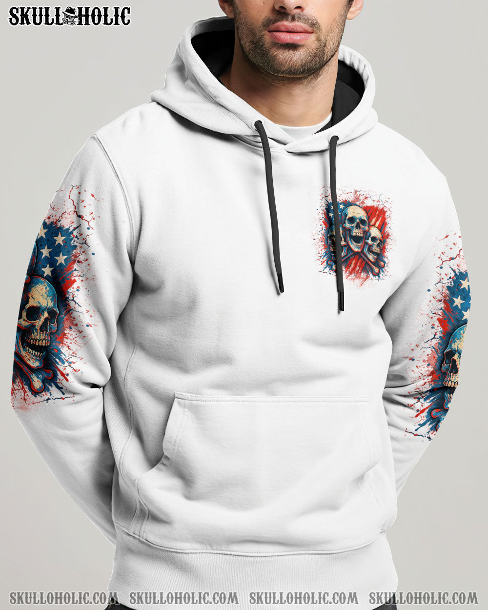 BLISSCORNERS I HAVE 3 SIDES 3 SKULLS ALL OVER PRINT