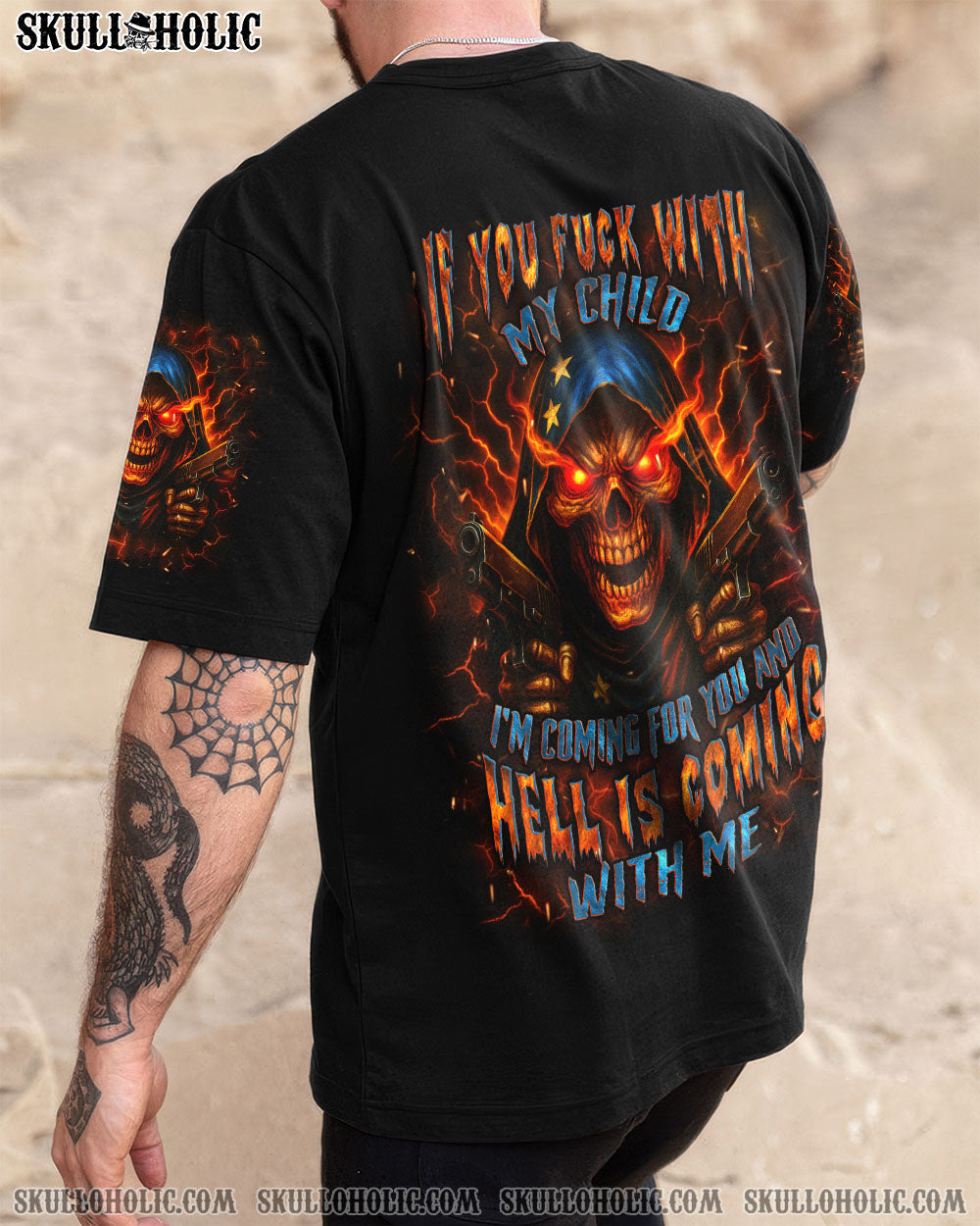BLISSCORNERS IF YOU F WITH MY CHILD ALL OVER PRINT