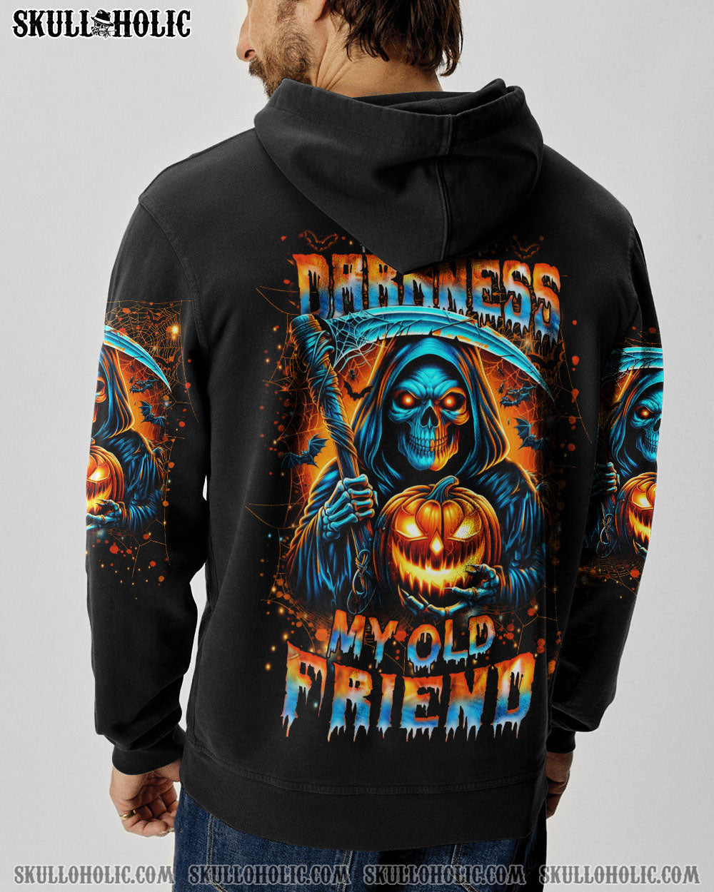 BLISSCORNERS HELLO DARKNESS MY OLD FRIEND HALLOWEEN ALL OVER PRINT