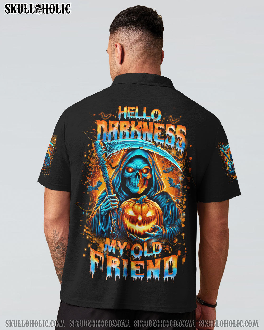 BLISSCORNERS HELLO DARKNESS MY OLD FRIEND HALLOWEEN ALL OVER PRINT