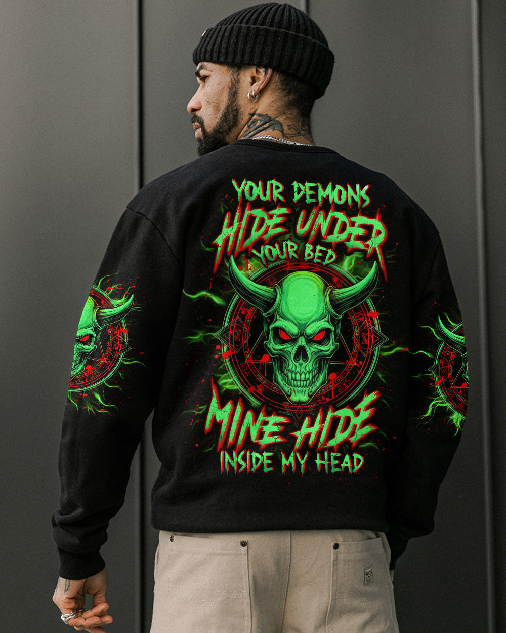 BLISSCORNERS YOUR DEMONS HIDE UNDER YOUR BED ALL OVER PRINT