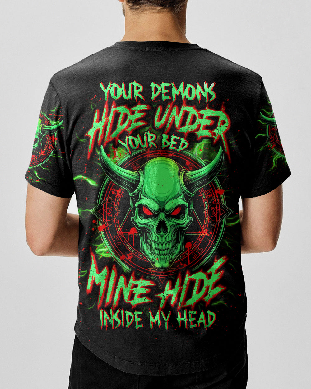 BLISSCORNERS YOUR DEMONS HIDE UNDER YOUR BED ALL OVER PRINT