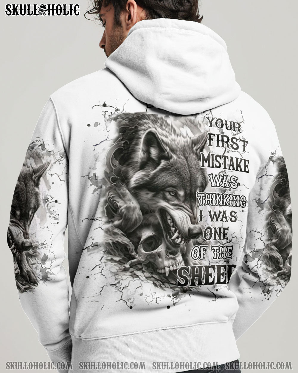 BLISSCORNERS YOUR FIRST MISTAKE WOLF SKULL ALL OVER PRINT