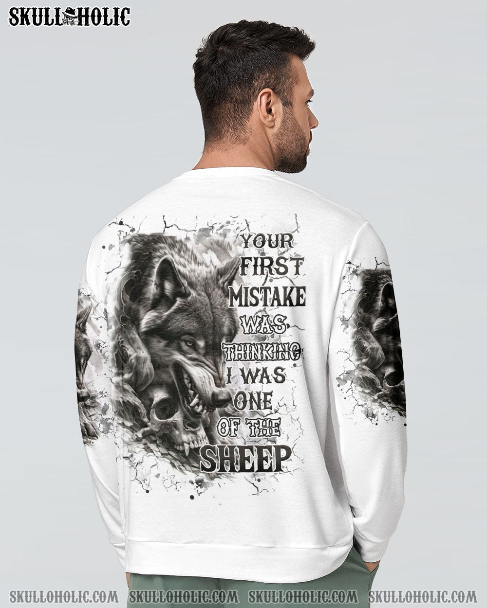 BLISSCORNERS YOUR FIRST MISTAKE WOLF SKULL ALL OVER PRINT