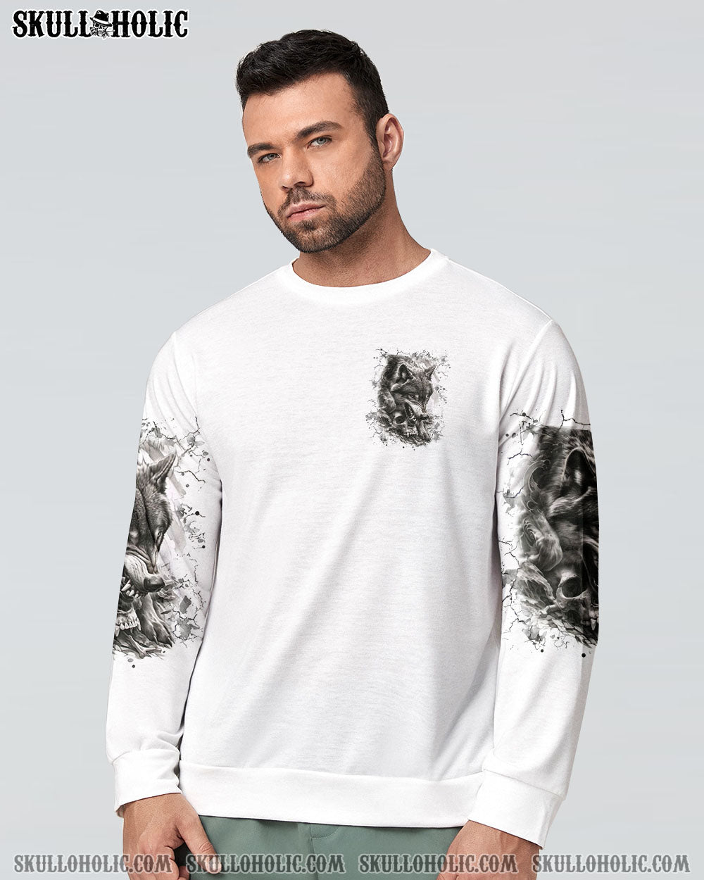 BLISSCORNERS YOUR FIRST MISTAKE WOLF SKULL ALL OVER PRINT