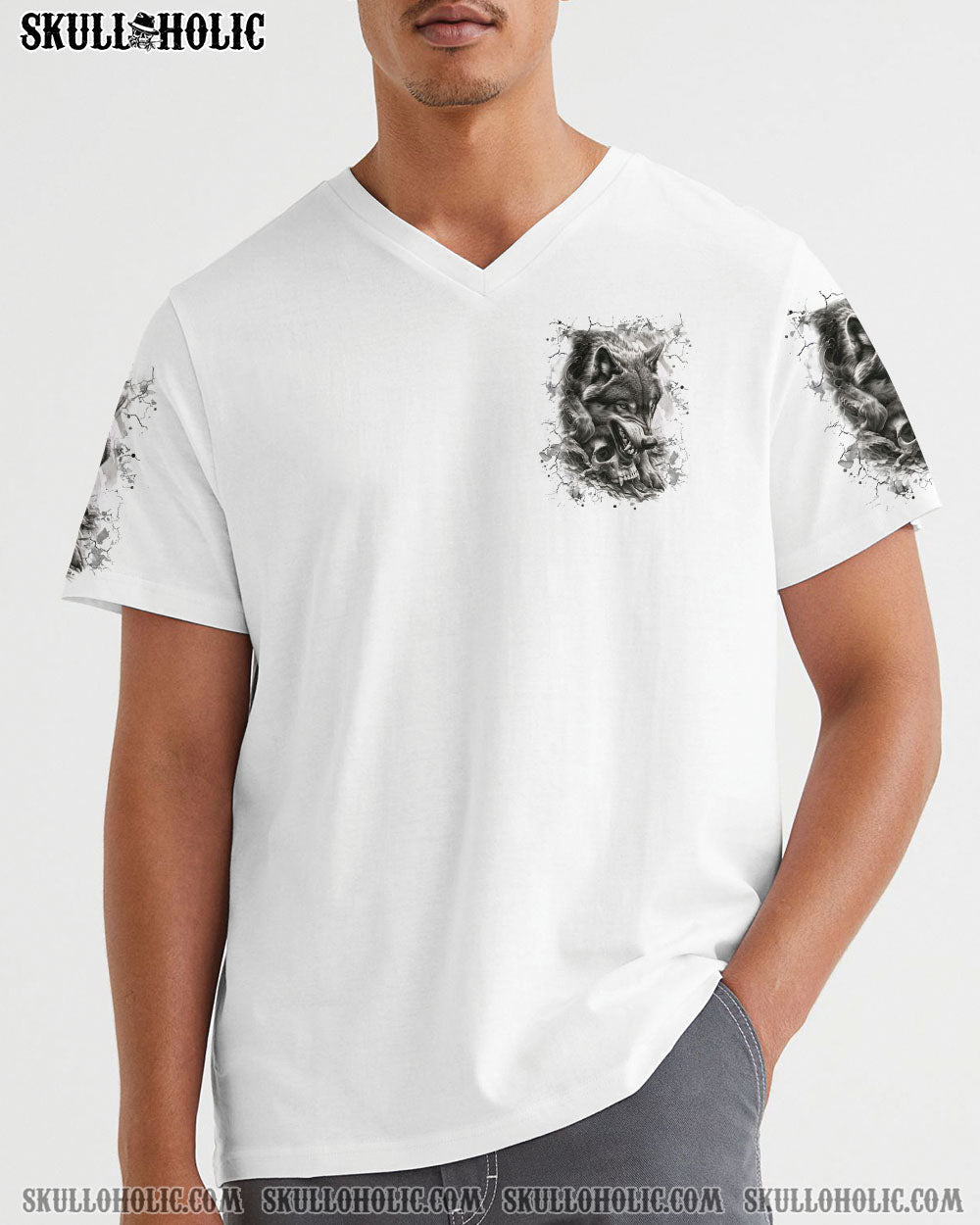 BLISSCORNERS YOUR FIRST MISTAKE WOLF SKULL ALL OVER PRINT
